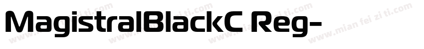 MagistralBlackC Reg字体转换